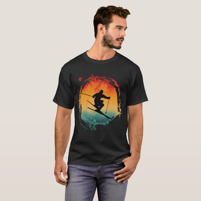 Camiseta RETRO VINTAGE de ESQUÍ (Anverso completo)