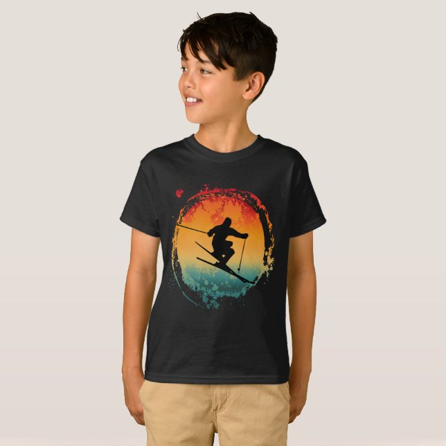 Camiseta RETRO VINTAGE de ESQUÍ (Anverso completo)