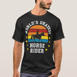 Camiseta Retro Vintage de jinete de caballos del mundo