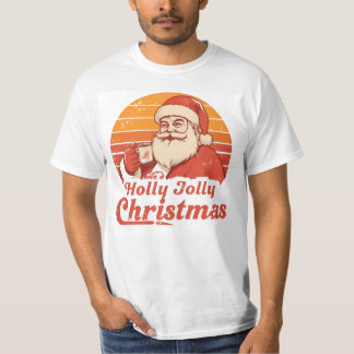 Camiseta Retro Vintage de Santa con Diseño de Atar