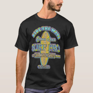 Camiseta Retro Vintage de Surfboard de Santa Cruz
