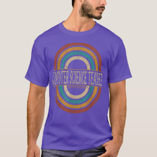 Camiseta Retro vintage del profesor de ciencias de la compu