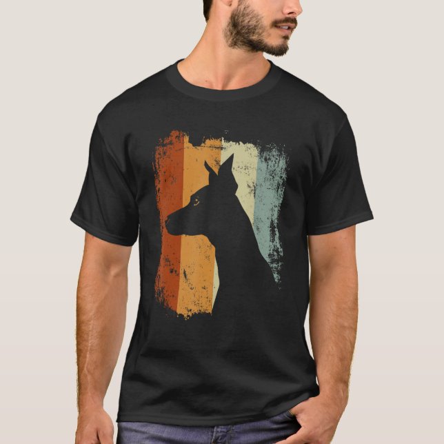Camiseta Retro Vintage Design Italian Greyhound Dog (Anverso)