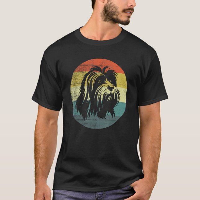 Camiseta Retro Vintage Design Lowchen Dog (Anverso)