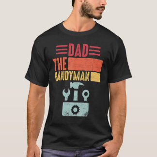 Camiseta Retro Vintage Distressed Quote Dad, the Handyman f