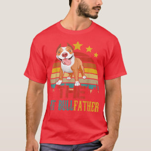 Camiseta Retro Vintage El Bullfather Funny Pit Bull Do