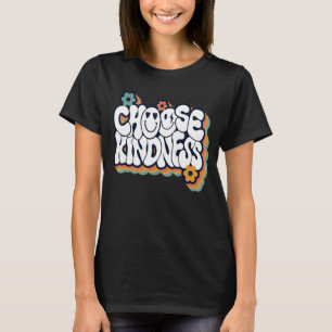 Camiseta Retro Vintage Elegir Amabilidad Espiritual Mujeres