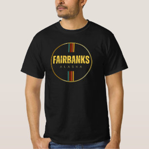 Camiseta Retro vintage Fairbanks City Alaska State 70s Ak