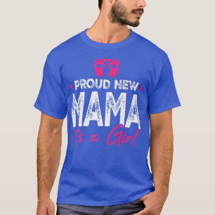 Camiseta Retro Vintage Gender Reveal Proud New Mama Its A G
