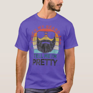 Camiseta Retro Vintage Gracioso Toca Mi Barba Y Dime.
