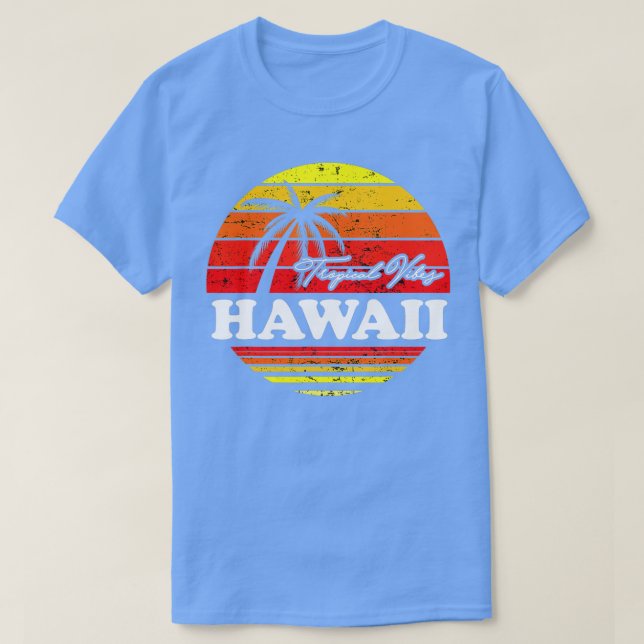 Camiseta retro vintage hawaiano 1 (Diseño del anverso)