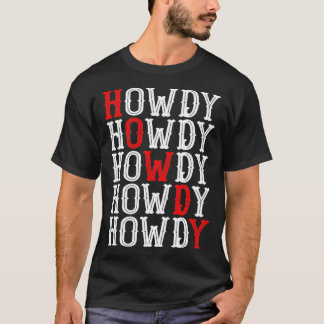 Camiseta Retro Vintage Howdy Rodeo Oeste