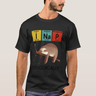 Camiseta Retro Vintage I Nap Periódicamente Funny Sloth Che