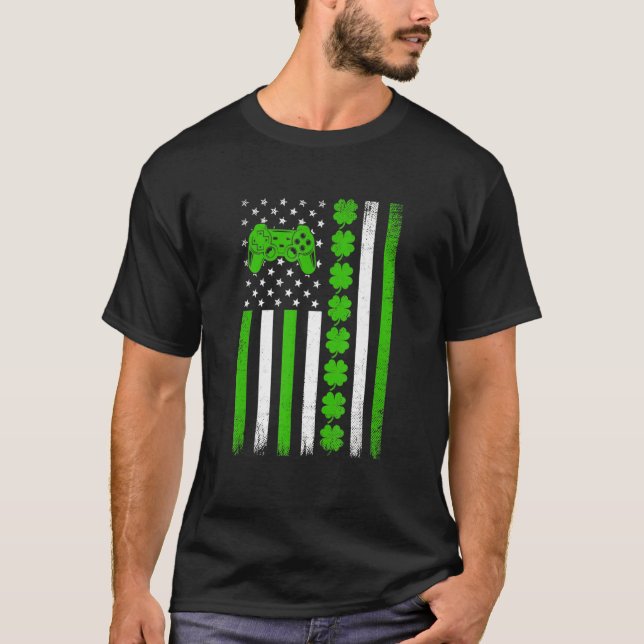 Camiseta Retro Vintage Irlandés Bandera Estadounidense Depo (Anverso)