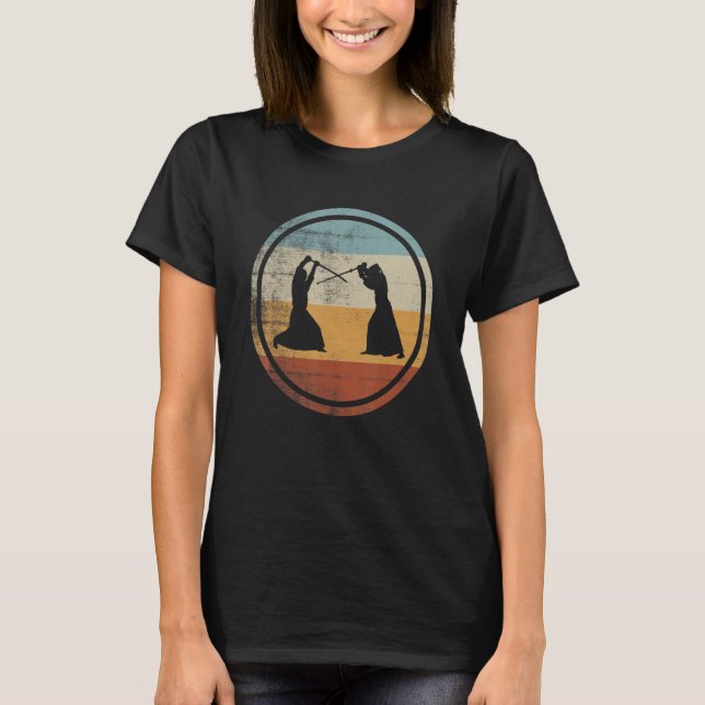 Camiseta Retro Vintage Kendo Fighter Training Kendo (Anverso)