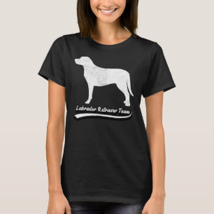 Camiseta Retro Vintage Labrador Razas de Perro de Equipo