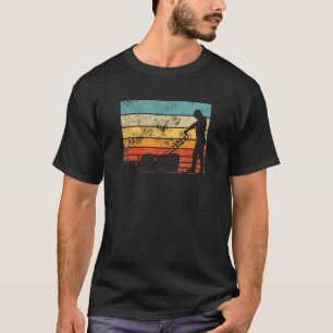 Camiseta Retro Vintage Lawn Mower Gardener Lawn Mowing