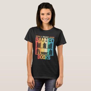 Camiseta Retro Vintage Leí Libros Prohibidos Para Amante De