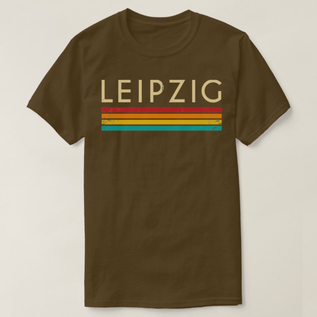 Camiseta Retro Vintage Leipzig City Name Souvenir (Diseño del anverso)