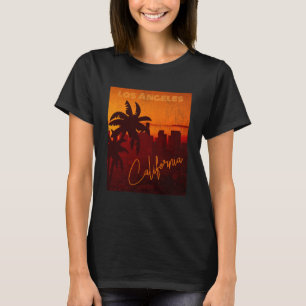 Camiseta Retro Vintage Los Angeles California City con Pal