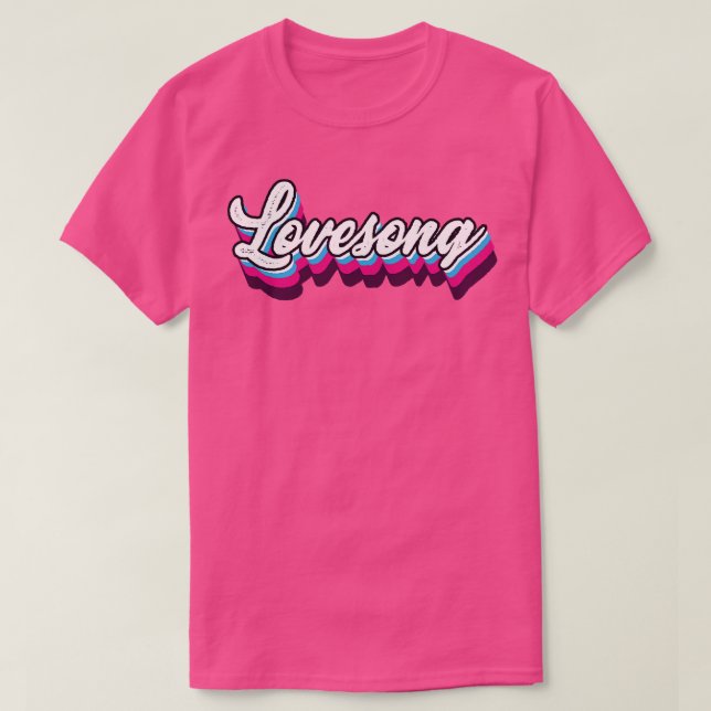Camiseta Retro Vintage Lovesong (Diseño del anverso)