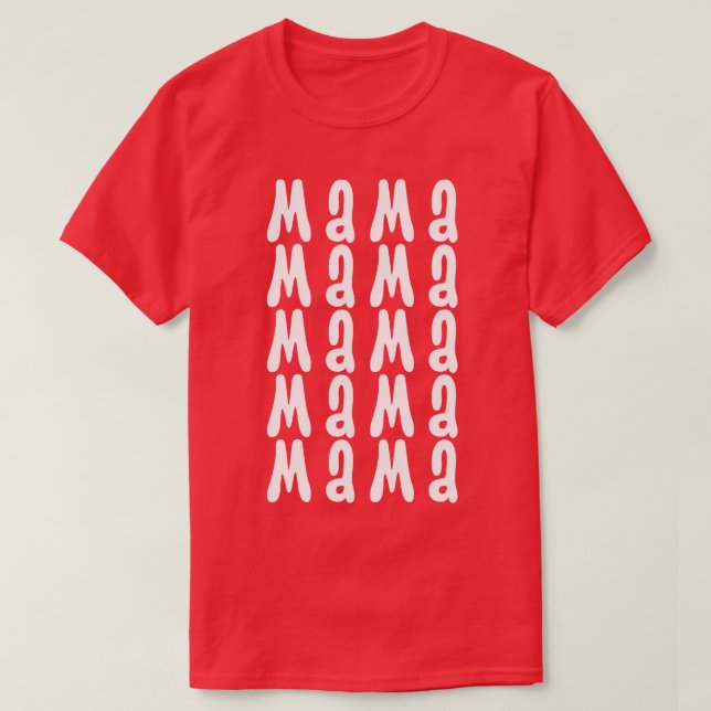 Camiseta Retro Vintage Mama 12 (Diseño del anverso)