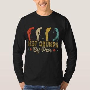 Camiseta Retro Vintage Mejor Grumpa De Par Men Golfing Golf