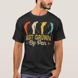 Camiseta Retro Vintage Mejor Grumpa De Par Men Golfing Golf