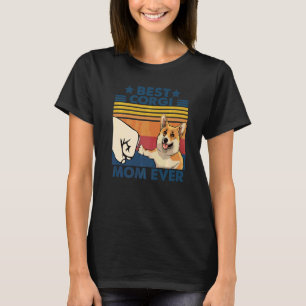Camiseta Retro Vintage Mejor Mamá Corgi de Todos los Tiempo