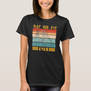 Camiseta Retro Vintage Mejor Perro Papá Nunca Bump Apto Per