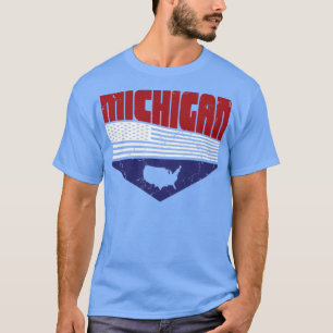 Camiseta Retro Vintage Michigan USA2