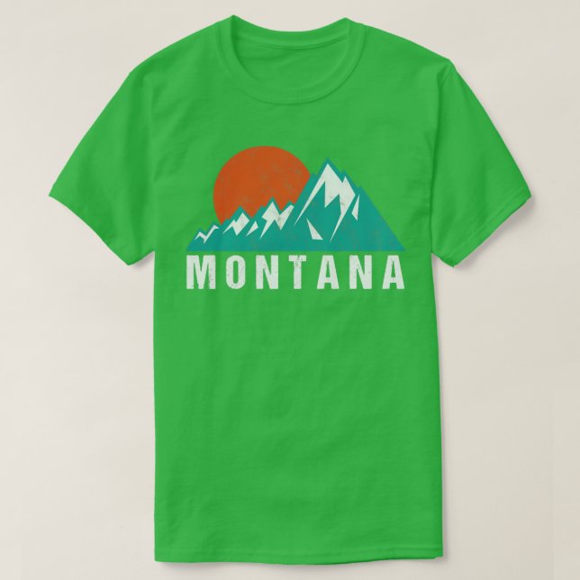 Camiseta Retro Vintage Montana (Diseño del anverso)