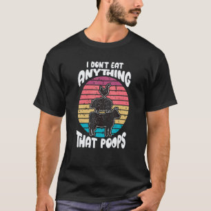 Camiseta Retro Vintage No Como Nada Que Hace Caca Veg