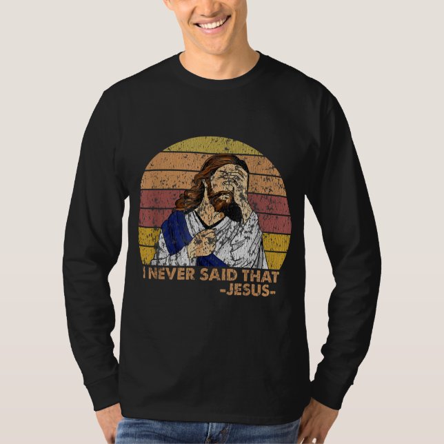 Camiseta Retro Vintage Nunca Dije Iglesia Cristiana J (Anverso)