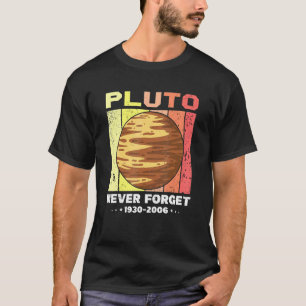 Camiseta retro vintage nunca olvidar Plutón 1