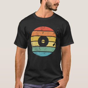 Camiseta Rétro Vintage Old School Music Record Vinyl