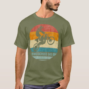 Camiseta Retro Vintage Orgulloso Motocross Dirt Bike Dad