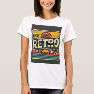 Camiseta retro vintage para mujeres - clásica y el