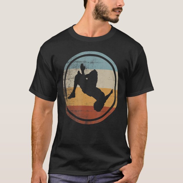 Camiseta Retro Vintage Parkour Runner Freerunning Parkour (Anverso)