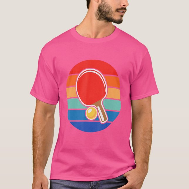 Camiseta Retro Vintage Ping Pong (Anverso)