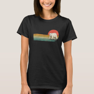 Camiseta Retro Vintage Polar Oso Ártico Animal de Vida Silv