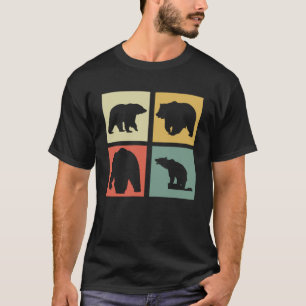 Camiseta Retro Vintage Pop Bear Forest Animal