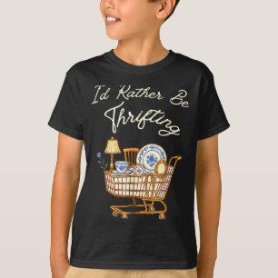 Camiseta Retro Vintage Preferiría Estar Comprando de Segund