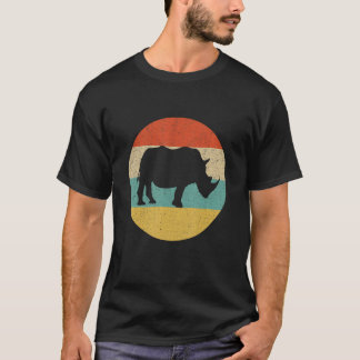 Camiseta Retro Vintage Rhinos Rhinoceros Wildlife Animal Ri
