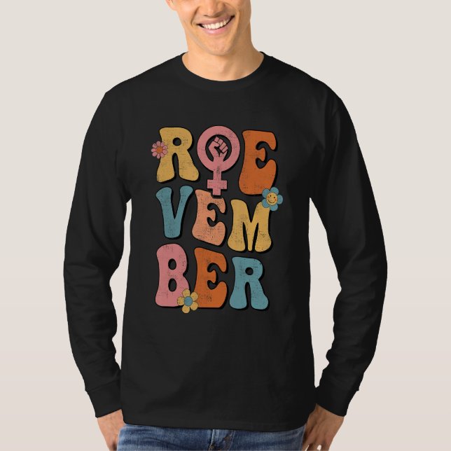 Camiseta Retro vintage Roevember Noviembre Mujeres feminist (Anverso)