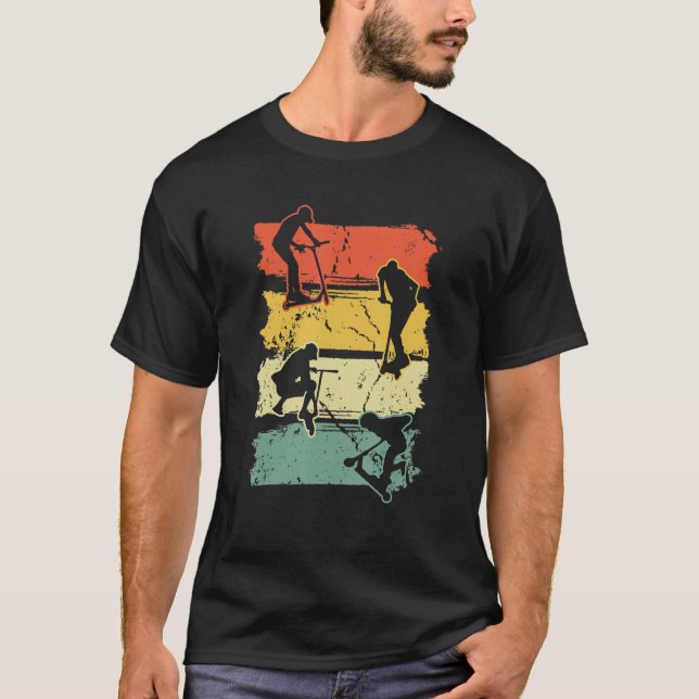 Camiseta Retro Vintage Scooter Stunt Scootering Scooterist (Anverso)