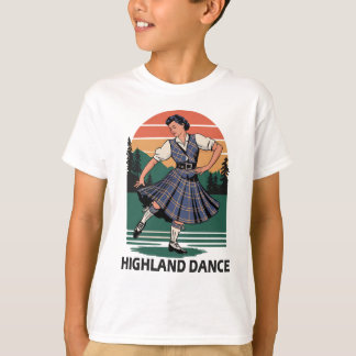 Camiseta Retro Vintage Scottish Highland Dance Design gift 