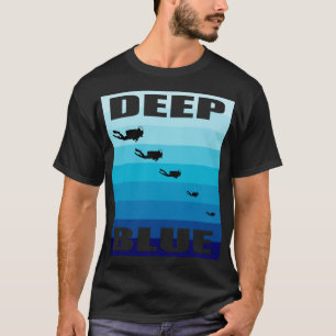 Camiseta Retro Vintage Scuba Bucear Deep Blue Diver Down Fl