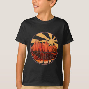 Camiseta Retro Vintage Sedona Arizona Puesta de so