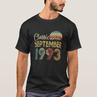 Camiseta Retro Vintage SEPTIEMBRE 1993 27º Regalo De Cumple